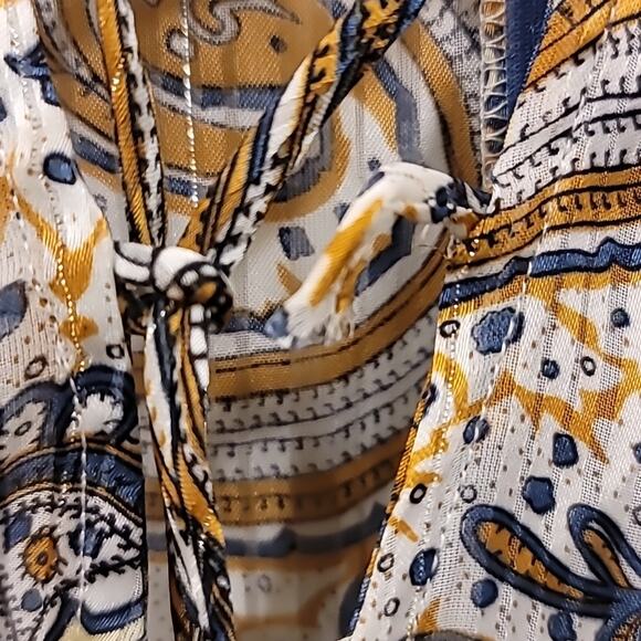 Paisley long sleeved romper with tassels - Picture 4 of 4